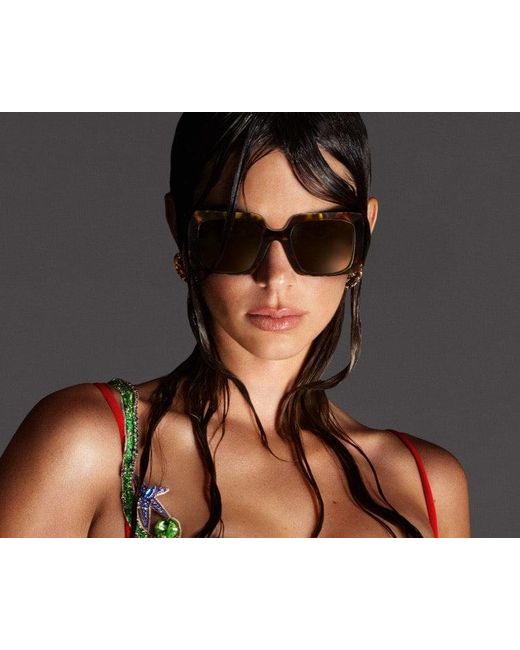 Versace Black Ve4405 Square Sunglasses