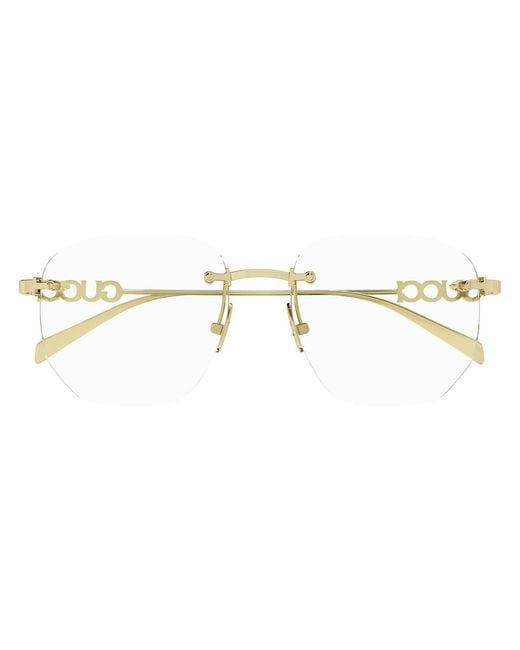 Gucci Black Gg1806O Rimless Frames for men