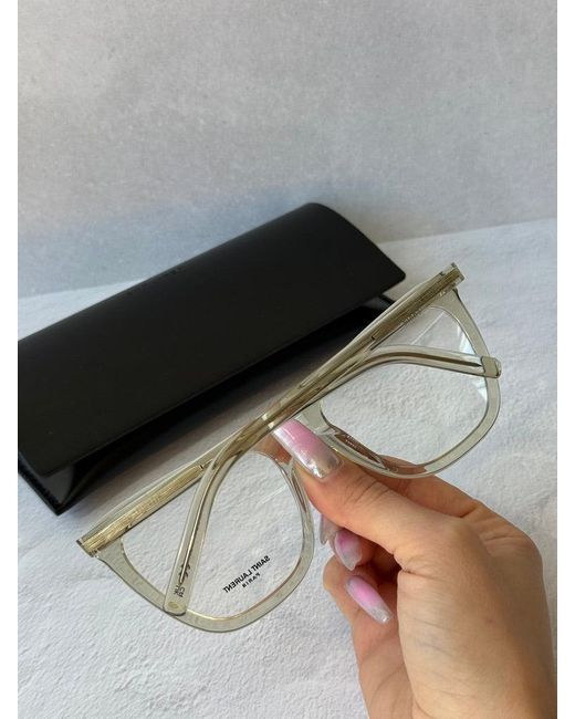 Saint Laurent Black Sl548 Slim Eyeglasses Frames