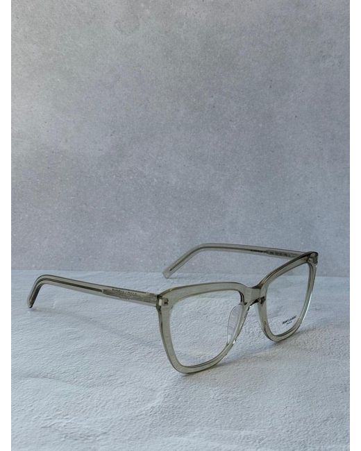 Saint Laurent Black Sl548 Slim Eyeglasses Frames