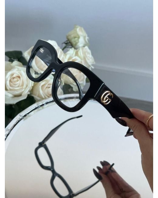 Gucci Black Gg1423O Thick Rim Frames