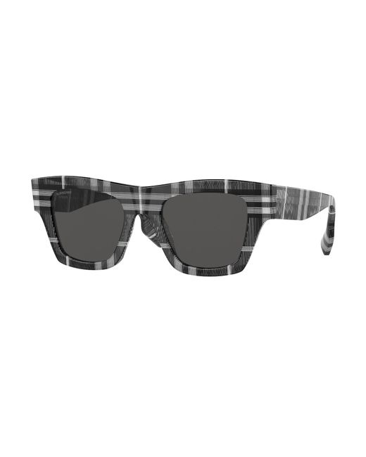 Burberry Be4360 Ernest Square Black Checked Sunglasses Lyst