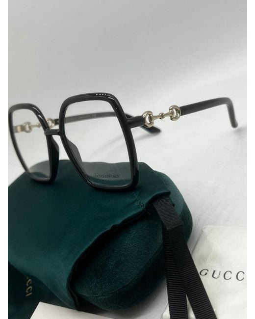 Gucci Black Gg0890O Horsebit Oversized Frames