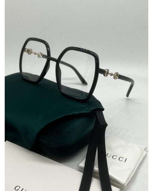 Gucci Black Gg0890O Horsebit Oversized Frames