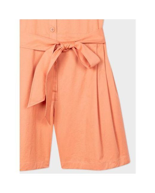 Paul Smith Orange Button-Up Playsuit