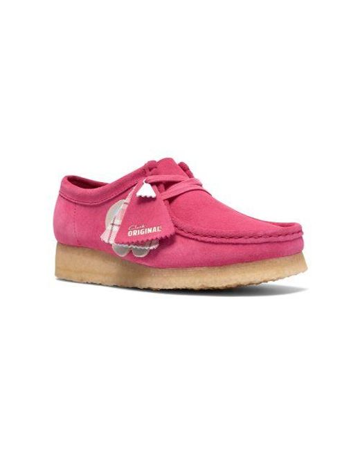 Clarks Pink Interest Wallabee Shoe