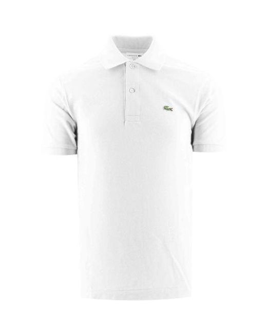 Lacoste White L1212 Polo Shirt for men