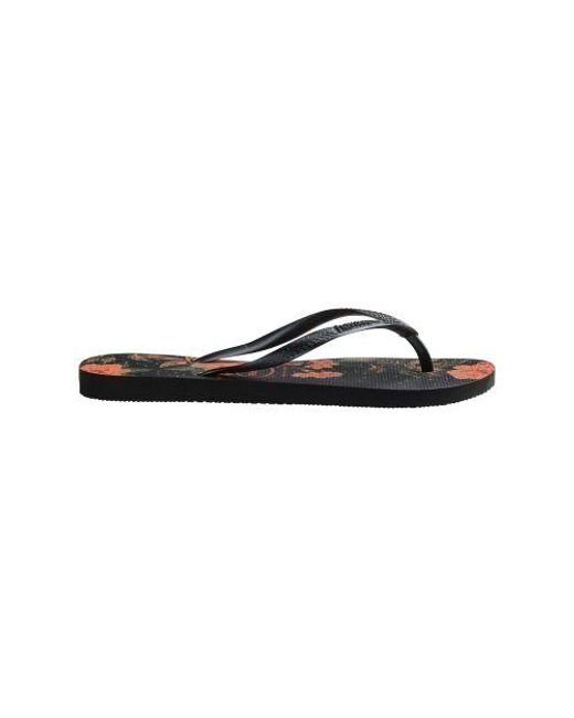 Havaianas Black Organic Slim Flip Flop