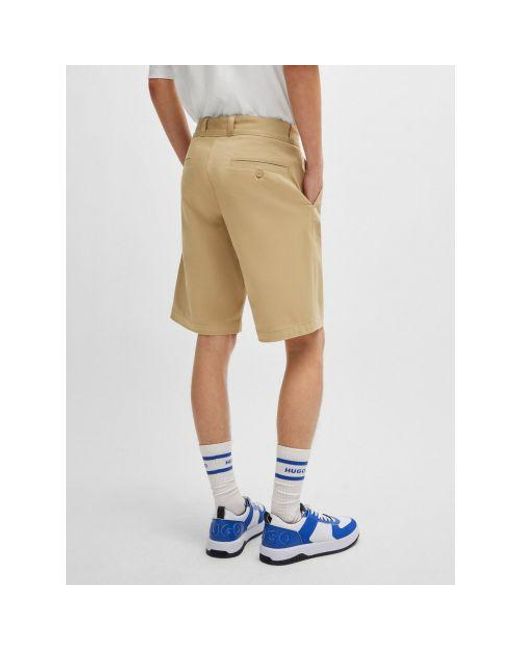 HUGO Natural Medium Dante242 Twill Short for men