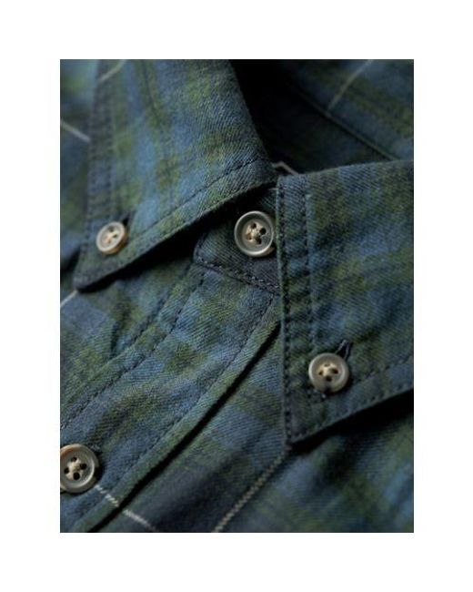 Superdry Blue Hoxton Check Vintage Check Shirt for men