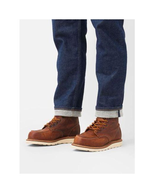Red Wing Brown Wing Copper Classic Moc Toe Boot for men