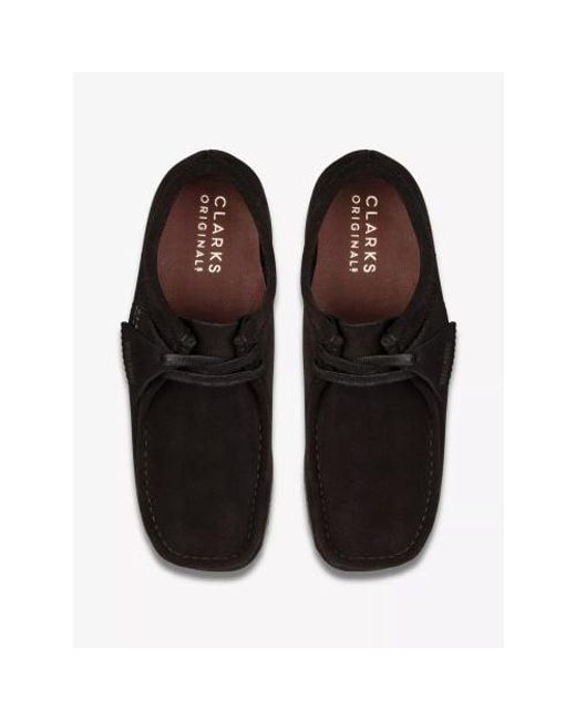 Clarks Black Suede Wallabee Shoe