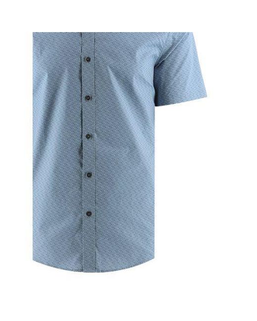 Michael Kors Blue Chambray Double Diamond Shirt for men