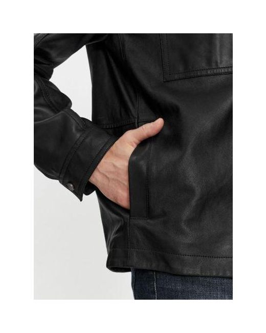 Boss Black Jonova1 Leather Jacket for men