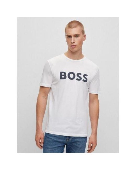 Boss White Thinking 1 T-Shirt for men