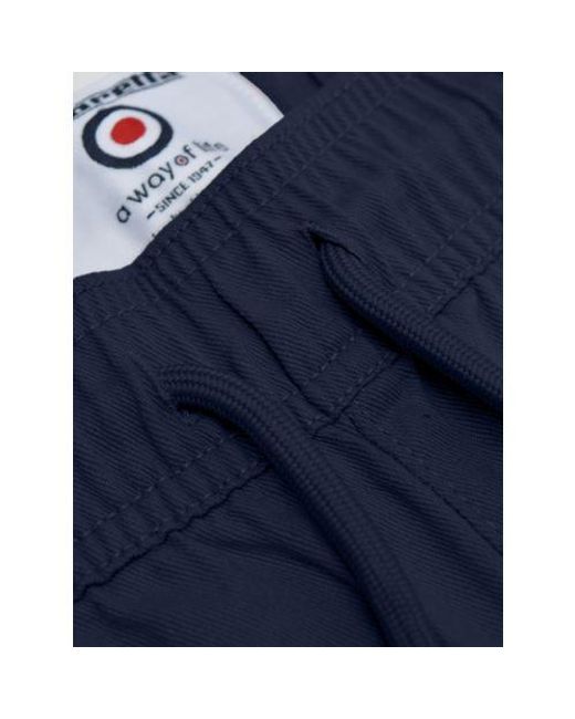 Lambretta Blue Utility Cargo Short for men