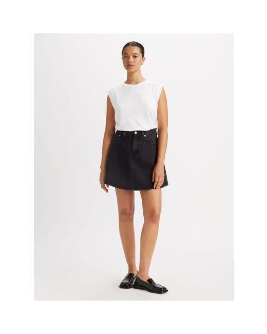 Levi's Black Open Mind Mini Flounce Skirt