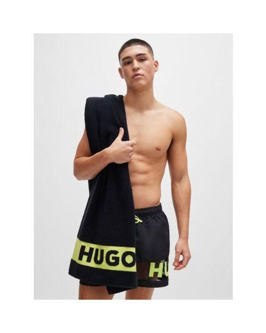 HUGO White Cruise X Beach Short And Towel Set for men