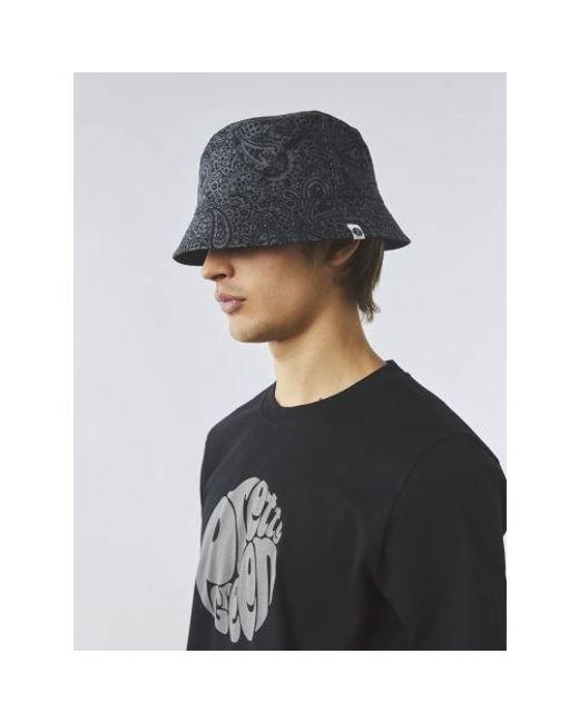 Pretty Green Blue Pretty Tonal Paisley Reversible Bucket Hat for men