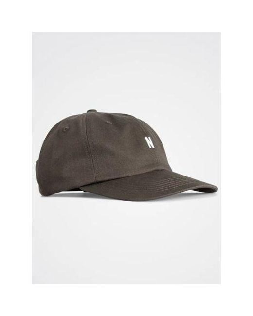 Norse Projects Brown Beech Twill Sports Cap for men