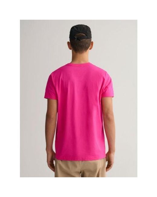 Gant Pink Hyper Original T-Shirt for men