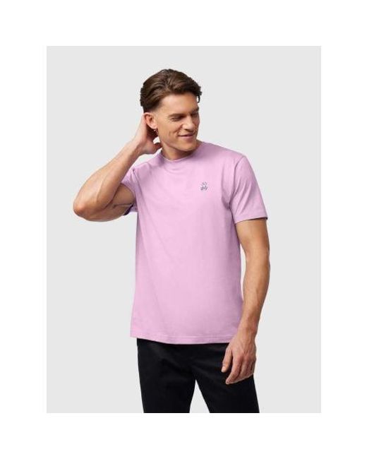 Psycho Bunny Pink Pastel Classic Crew Neck T-Shirt for men