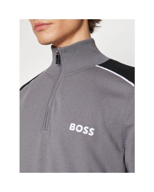 Boss Gray Medium Zelchior-X Sweatshirt for men