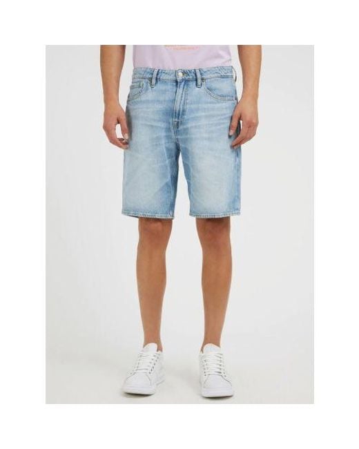 Guess Blue Thami Rodeo Shorts for men