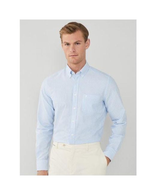 Hackett Blue Sky Essential Oxford Stripe Shirt for men