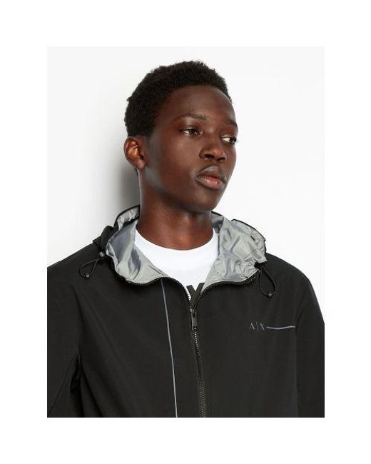 Armani Exchange Black Zinc Blouson Jacket for men
