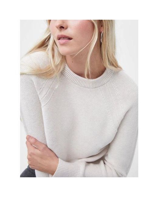 French Connection White Summer Lilly Mozart Crew Neck Jumper