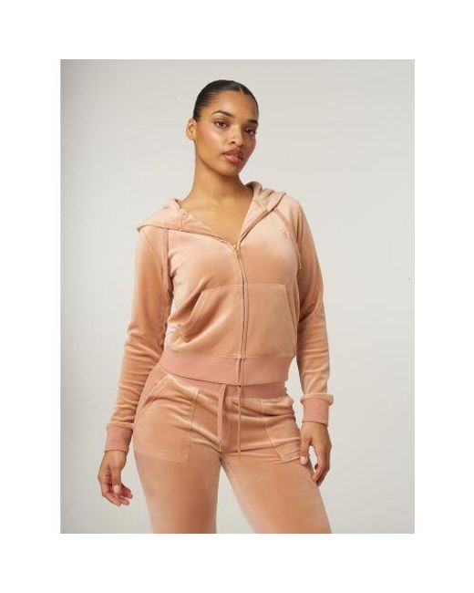 Juicy Couture Brown Cafe Au Lait Hardware Robertson Hoodie