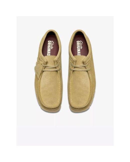 Clarks Brown Maple Wallabee Gtx Shoe for men