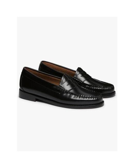 G.H.BASS Black Leather Weejun Penny Loafer
