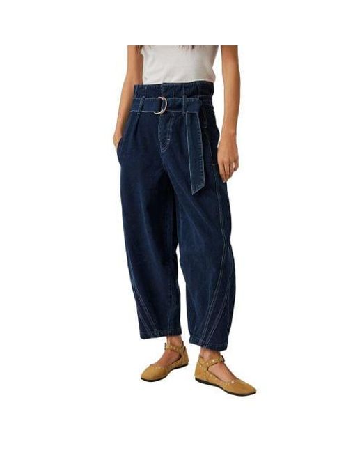 Free People Blue The Amsterdam High Rise Jean