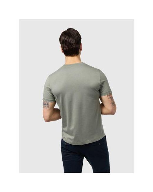 Psycho Bunny Gray Agave Classic Crew Neck T-Shirt for men