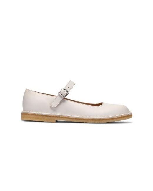 Clarks White Desert Jane Shoe