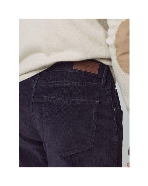 Hackett Blue Blazer Five-Pocket Corduroy Trouser for men