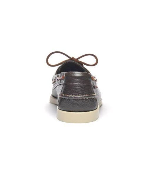 Sebago Gray Dark Portland Martellato Shoe for men