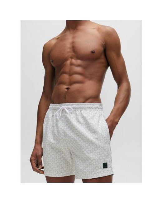 Boss Brown Open Vibe Swim Short for men