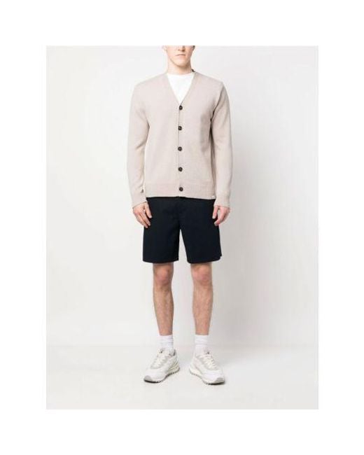 Norse Projects Natural Oatmeal Adam Merino Lambswool Cardigan for men