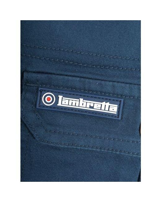 Lambretta Blue Cargo Short for men