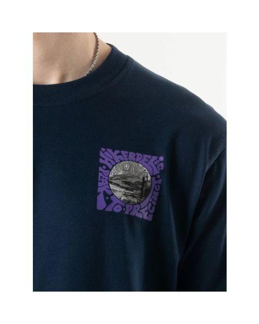 Hikerdelic Blue Peak Meets Precinct T-Shirt for men
