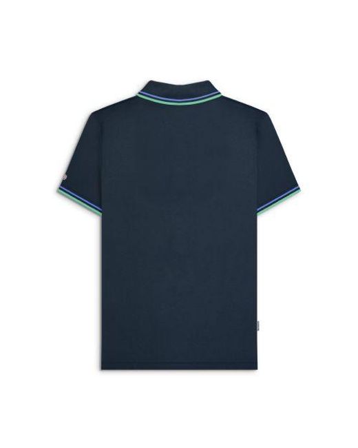 Lambretta Blue Twin Tipped Polo Shirt for men