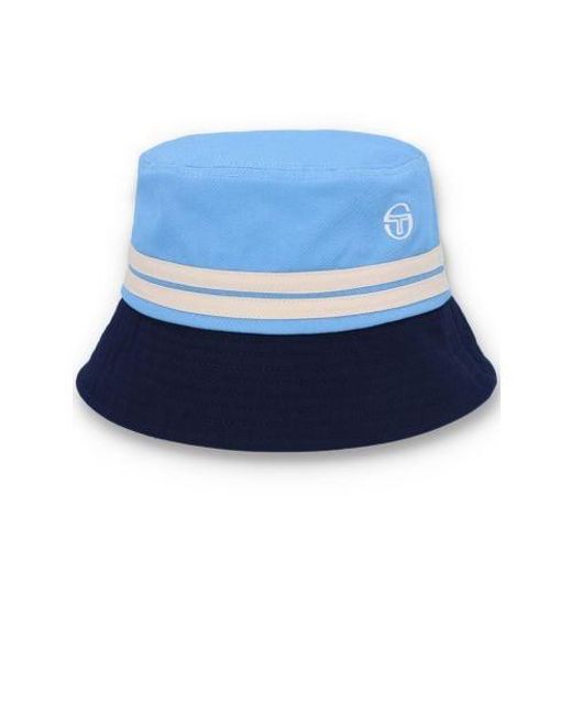 Sergio Tacchini Blue Clear Sky Maritime Stonewoods Bucket Hat for men