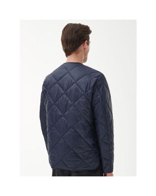 Barbour Blue Forest Liddesdale Cardigan Quilted Jacket for men