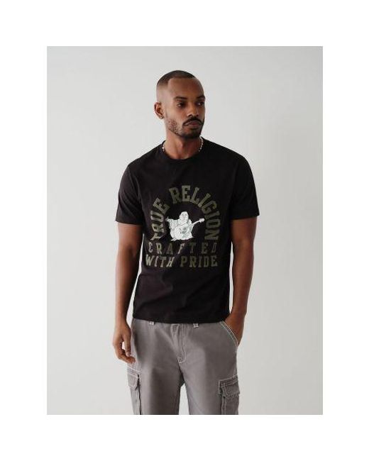 True Religion Black Jet Crafted Classic T-Shirt for men