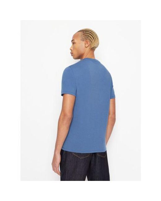 Armani Exchange Blue True Regular Fit T-Shirt for men
