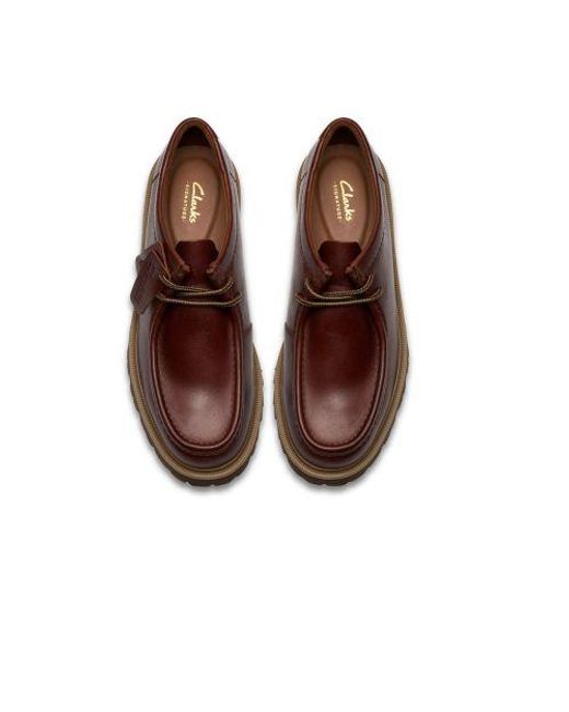 Clarks Brown Cleyhill Seam Shoe for men