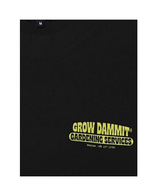 Edwin Black Garment Washed Gardening Services T-Shirt for men